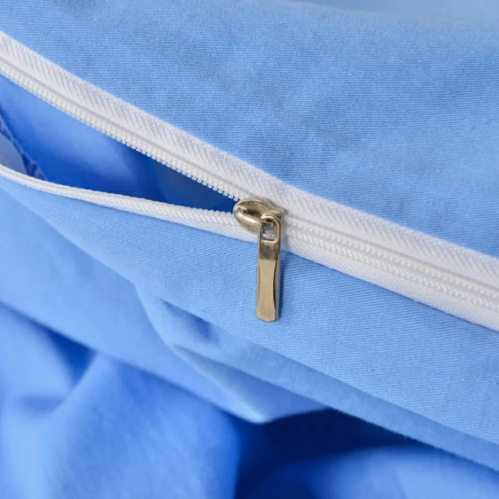 🆕⭐Powder blue 100% Cotton Duvet cover set